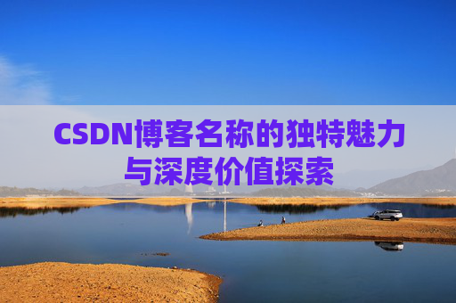 CSDN博客名称的独特魅力与深度价值探索